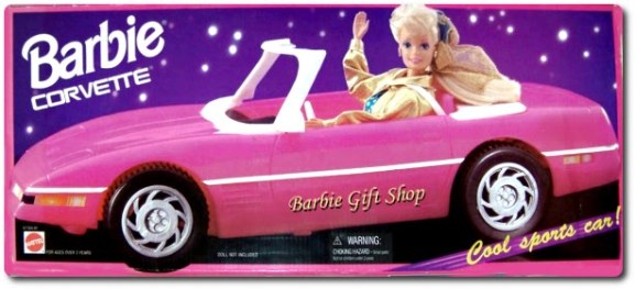Барби на Chtvrolet Corvette